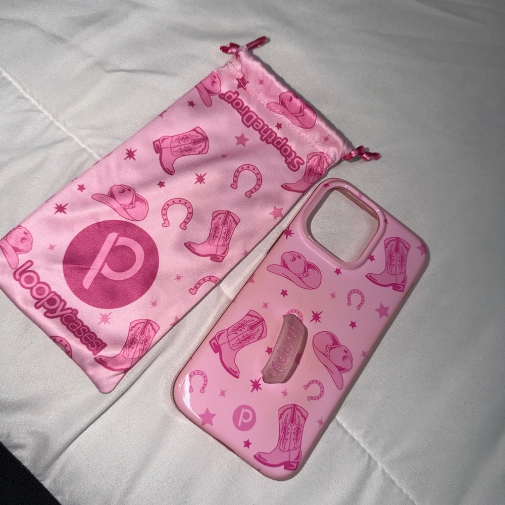 Loopy Case Pink Western-Themed Phone Case